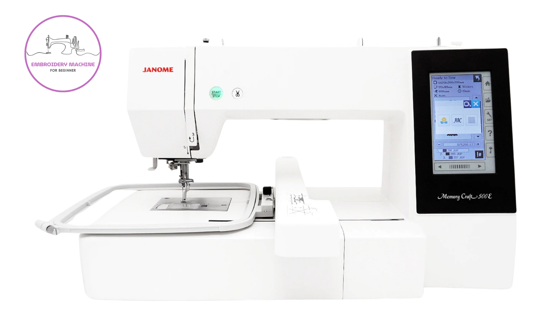 Janome Memory Craft 500E Embroidery Machine